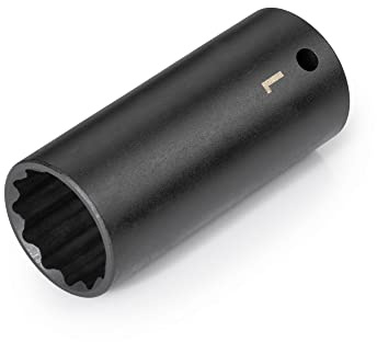 TEKTON 1/2 Inch Drive x 1 Inch Deep 12-Point Impact Socket | SID23225