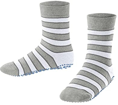 FALKE Unisex Kinder Simple Stripes Stoppersocken atmungsaktive Baumwolle rutschhemmende Noppen gestreift langlebig strapazierfähig hautfreundlich 1 Paar