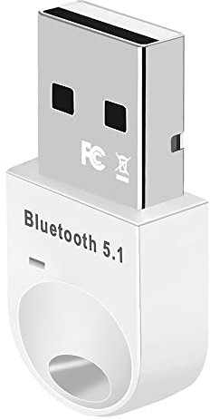 JUJIAN Adaptador Bluetooth USB 5.1 Receptor Bluetooth USB Bluetooth5.1 Transmisor de Dongle Mini Adaptador para PC Laptop Altavoz Alto