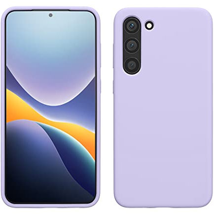 kwmobile Hülle kompatibel mit Samsung Galaxy S23 Plus Hülle - dünnes Silikon Handy S23 Plus Case - stoßfeste Handyhülle weiche Oberfläche - Kabelloses Laden - Lavendel