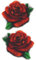 Tatouage Éphémère rose rouge - 1 Feuille de faux tattoos fleur | Bras, épaule, cou, cheville, main, jambe | Rouge | Tatouage temporaire rose rouge, homme, femme, enfant - TATTOO YOUR STYLE