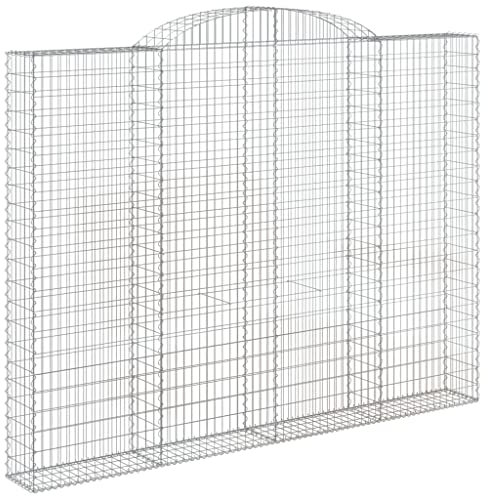 vidaXL Cesto Gabbione ad Arco 300x30x220/240 cm Ferro Zincato