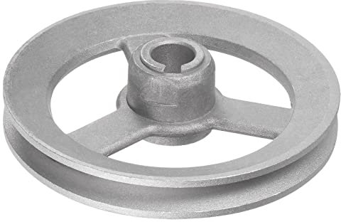 sourcing map Industrielle Nähmaschine Kupplungsmotor Riemenscheibe 15 mm Innen 115 mm Außendurchmesser Aluminium Elektro Transferrad Riemenscheibe