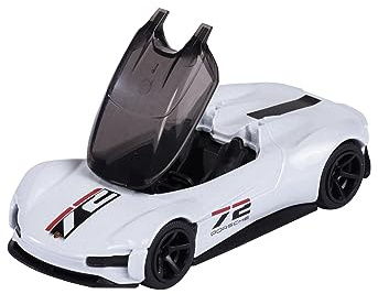 Majorette - Porsche Motorsport Deluxe Vision GT in White – Model Car (7.5 cm) Porsche Deluxe Car Edition with Collection Box, Toy Car for Children from 3 Years