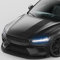 Finest Folia Rennstreifen Auto Aufkleber 120x25cm für Motorhaube Motorrad Bus Sticker Kfz Zubehör Tuning Dekor Design Folie Racing Streifen Dach KX079 (10 Carbon)