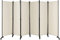 GOPLUS Paravent Pliable 6 Panneaux avec Roues, Brise Vue Intérieure et Extérieure avec Support en Métal,Paravent de Chambre Retractable 334,5x172CM, pour Salon, Chambre, Hôpital (Beige)