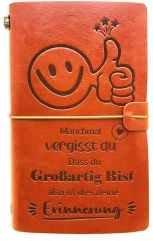 OMNIQI Geschenke für Frauen Männer, Geburtstagsgeschenk Weihnachtsgeschenke für Frauen, Inspirierendes Leder Tagebuch Personalisierte Geschenke für Mama Papa Beste Freunde Schwestern Kollegen Ehefrau