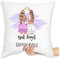 Kissen 40x40 Zierkissen - Best Friends Geschenke Freundinnen Name I Weihnachten Beste Freundin Geschenk I BFF I Besties - 40 x 40 cm - Weiß - für freundschaftskissen Partner Friend Pillow