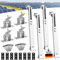 Etievort Lot de 2 supports de panneau solaire PV - Toit plat 0 à 40 ° - Support en aluminium - Pour centrale de balcon - 36 cm à 72 cm - Réglable individuellement - Pour camping-car, bateau, toiture