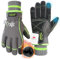 HANDLANDY Wasserdichte isolierte Arbeitshandschuhe, Thermo-Winterhandschuhe für Herren und Damen, Touchscreen, warme Ski-, Snowboard-Handschuhe für kaltes Wetter, grün, XL