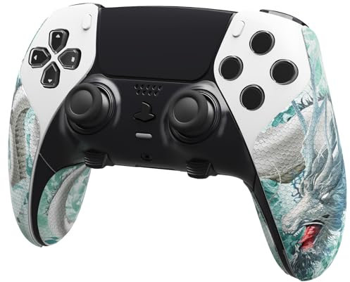 playvital Grip Adesivo per ps5 Edge Controller Adesivi Impugnature Maniglia Skin Gomma Antiscivolo per ps5 Edge Wireless Joystick-Loong nelle Nuvole