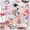 Kindle Stickers - 52pcs Funny Smutty Book Stickers for Reading, Vinyl Waterproof Booktok Aesthetic Decals for Laptop, Computer, Phone, Water Bottle for Teens and Adults (#A)