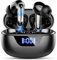Raysha Wireless Ear buds, Wireless Ear buds Bluetooth 5.3 with 4H ENC Mic, 48H Playtime LED Display, Bluetooth Earphone Noise Cancelling, Deep bass, Touch Control, IP7 Waterproof, USB-C, Black