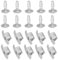 Xiciki Ensemble de 10 Cache Sous Moteur, Clips de Fixation en Alliage D'aluminium pour Attaches de Sous-Plateau Moteur de Voiture Compatible avec Peugeot Citroën 206 207 406 407 806 807
