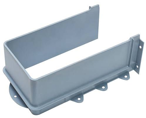 Cache-tuyau sous évier en forme de U avec découpes en plastique pour salle de bain et cuisine, cache-cloison encastré en PVC pour vidange de baignoire, tiroir d'armoire, œillet de drainage inférieur