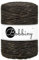 Bobbiny XXL Makramee-Schnur, 5 mm, einlagig, 100% recycelte Baumwolle, Farbe:Golden Espresso