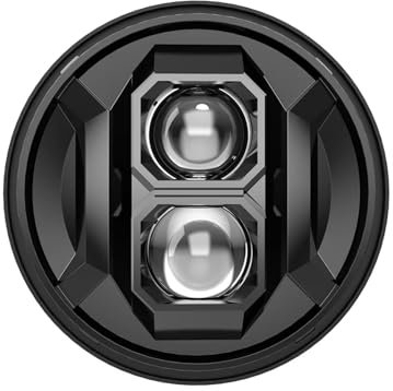 KRALPOTIX LED H4 7 Zoll Scheinwerfer Hi-Lo Strahl Tagfahrlicht Motorradscheinwerfer Kompatibel mit Toyota Jeep Wrangler TJ JK LJ CJ Lada Niva(1 pcs)