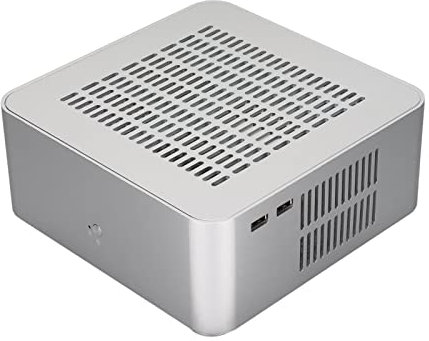 KIMISS ITX Computer Case, Kompaktes HTPC -Gehäuse für Heimvideo, Ausgezeichnete Wärmeabteilung Aluminiumlegierung Design