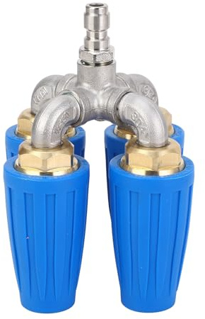 CHICIRIS Buse Turbo 4 en 1, Buse de Nettoyeur Haute Pression 4000 PSI, Pulvérisation Turbo Rotative à 360° avec Connecteur Rapide de 1/4, pour le Nettoyage à Haute Pression des