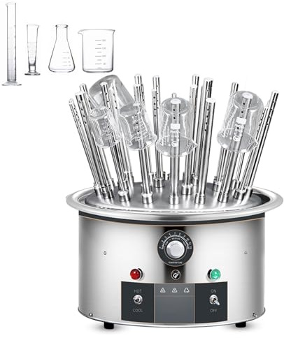 Escurridor eléctrico de laboratorio de 800 W, escurridor para botellas de agua, adecuado para vasos de precipitados, tubos de ensayo, pipetas y diversos materiales de vidrio de laboratorio.(30 hole)