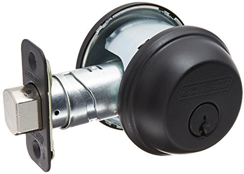Schlage Lock Company, Matte Black Schlage B60n622k4 Single Cylinder Deadbolt 622