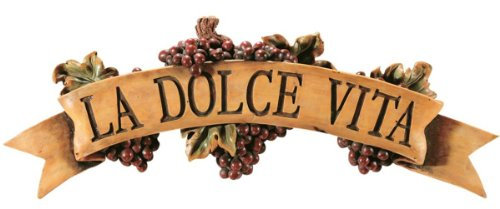 Design Toscano La Dolce Vita, Wandschild