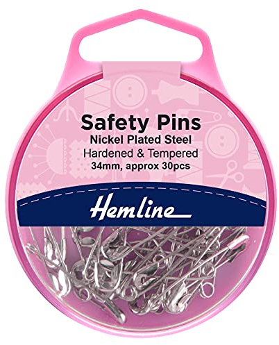 Nickel Safety Pins 34mm