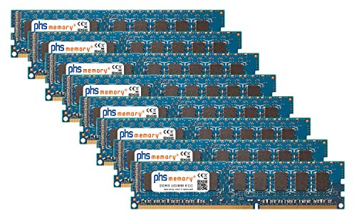 PHS-memory 64GB (8x8GB) Set Memoria RAM Compatibile con Apple MacPro5,1 DDR3 UDIMM ECC 1333MHz PC3-10600E