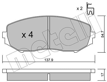 metelligroup 22-0766-0 - Brake Pads