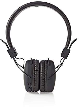 NEDIS Wireless On-Ear Headphones | Maximum Battery Play time: 15 hrs | Built-in Microphone | Press Control | Volume Control | Black