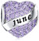 Juni Geburtsstein Charms Herz für Damen 925 Sterling Silber Geburtstag Charme Muttertag Geschenk für Armband “MEHRWEG”