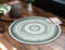 Teppich Rund Classic Vinyl Record Green 120x120cm aus Kunststoff für Innen und Außen