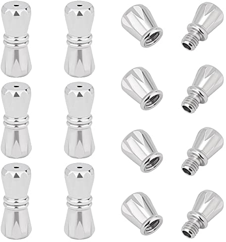 UNICRAFTALE 10sets 1mm Loch Armband Verschluss Schraubverschlüsse Schmuck Verschlüsse Säulenverschlüsse Metall Endkappen für DIY Armband Halskette Schmuckherstellung Basteln