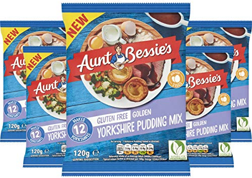 Aunt Bessie's Yorkshire Puddings, Gluten Free Batter Mix, Pack of 12 x 120 g