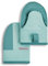 KitchenAid Beacon Two-Tone Non-Slip Mini Oven Mitt Set, Aqua Sky, 5.5x8, 2 Piece