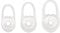 OTOTEC Ohrstöpsel aus Silikon, kompatibel mit Plantronics Voyager Edge V3200/V3240/V3280, kabelloses Bluetooth-Headset, transparent, verschiedene Größen, 3 Stück
