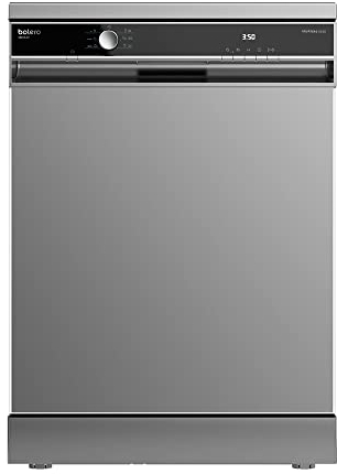 Cecotec Lavavajillas Independiente 60 cm Bolero Aguazero 6000 Silver. Bajo consumo, 12 Cubiertos, 7 Programas, Secado Extra, Filtro ABT antibacteriano, Modo ECO, Comienzo diferido Gris