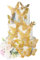 Gyufise Laser Gold Butterfly Cupcake Toppers Hollow Art 3D Butterfly Cupcake Decorations Baby Shower Wedding Anniversary Kids Birthday Party Cake Wall Decorations Supplies 36Pcs