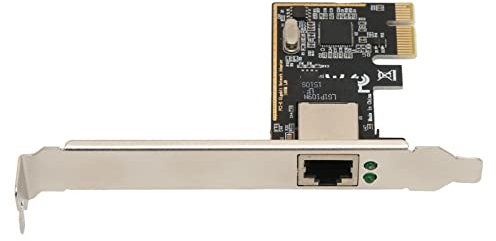Bewinner Carte Réseau PCIe 2,5 Gbps, Carte Réseau Gigabit PCI Express 1 Port, Adaptateur Réseau Ethernet RJ45 LAN PCIE 100/1000 Mbps avec Support pour 10, 8,7, XP
