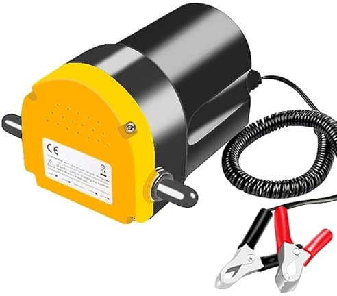 wrtgerht Mini-Pompe à Petite Puissance de Haute qualité Pompe d'huile de Voiture 60W Pompe à Vide de Fluide Brut électrique Pompe d'aspiration du Moteur + Tubes for Voitures Automobiles Moto 12V