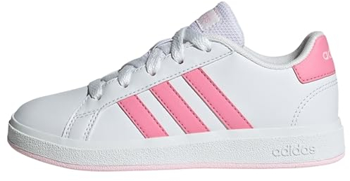 adidas Unisex Grand Court Lifestyle Tennis Lace-Up Shoes Tennisschuhe, Cloud White/Bliss Pink/Clear Pink, 38 2/3 EU