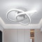 Comely Lámpara de Techo LED Moderna, 30W 3300LM Plafon LED Techo de Hoja de Trébol, Blanco Frío 6500K Luz de Techo de Acrílico Blanco para Dormitorio Cocina Sala de Estar Pasillo