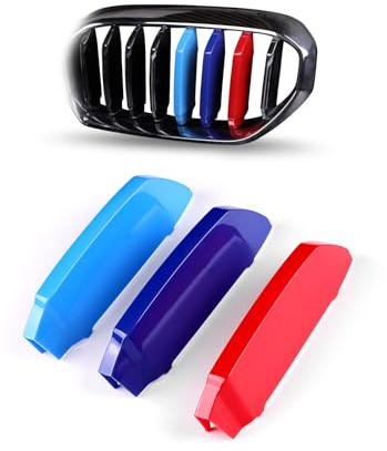 KUNGKIC Front Kühlergrill Einfügen Trims Streifen Grills Dekoration Compatible with BMw 5er Reihe 2021 2022 G30 G31 LCI 520i 530i 540i 550i Zubehör Sports Style Exterior 3 Stück