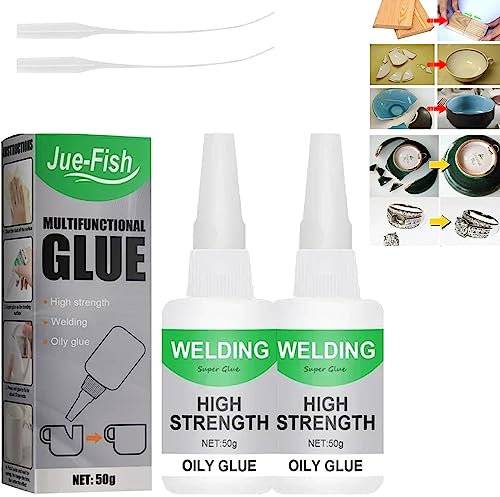 Jue Fish Multifunctional Glue, 2023 New Jue Fish Glue, Jue-Fish Welding High-Strength Oily Glue, Multifunctional Welding Glue (2PCS)