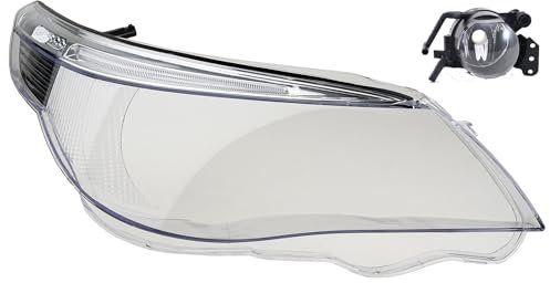 Johns, Scheinwerfer Glas passend für BMW 5er E60 E61 03-07 mit LED RE + Nebelscheinwer.