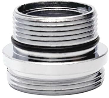 XNTONG - Water Tap Adapter, External Thread M18.5 to External Thread M22, Faucet Aerator Adapter, Ideal for Attaching Faucet Adapter to Kitchen Taps, (M18.5-M22)