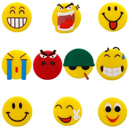 10 Stück Kühlschrank-Dekorationsmagnete 3D-lustige Kühlschrankmagnete Smiley-Gesichtsmagnete für Kühlschrank Emoji-Kühlschrankmagnete Emoji-Magnete Whiteboard Belohnungstafel