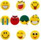 10 Stück Kühlschrank-Dekorationsmagnete 3D-lustige Kühlschrankmagnete Smiley-Gesichtsmagnete für Kühlschrank Emoji-Kühlschrankmagnete Emoji-Magnete Whiteboard Belohnungstafel
