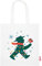 AMPELMANN Stoffbeutel | WINTERBEUTEL | 38 x 40 cm | 100% BIO–Baumwolle | creme-weiß | Berlin | Souvenir