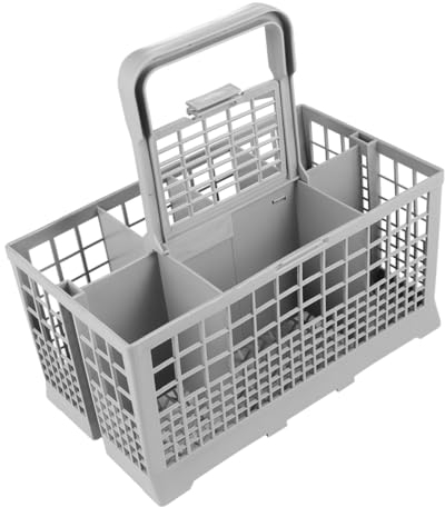 CLISPEED Dishwasher Basket Handle Cutlery Storage Box Compact Drain Basket for Kitchen